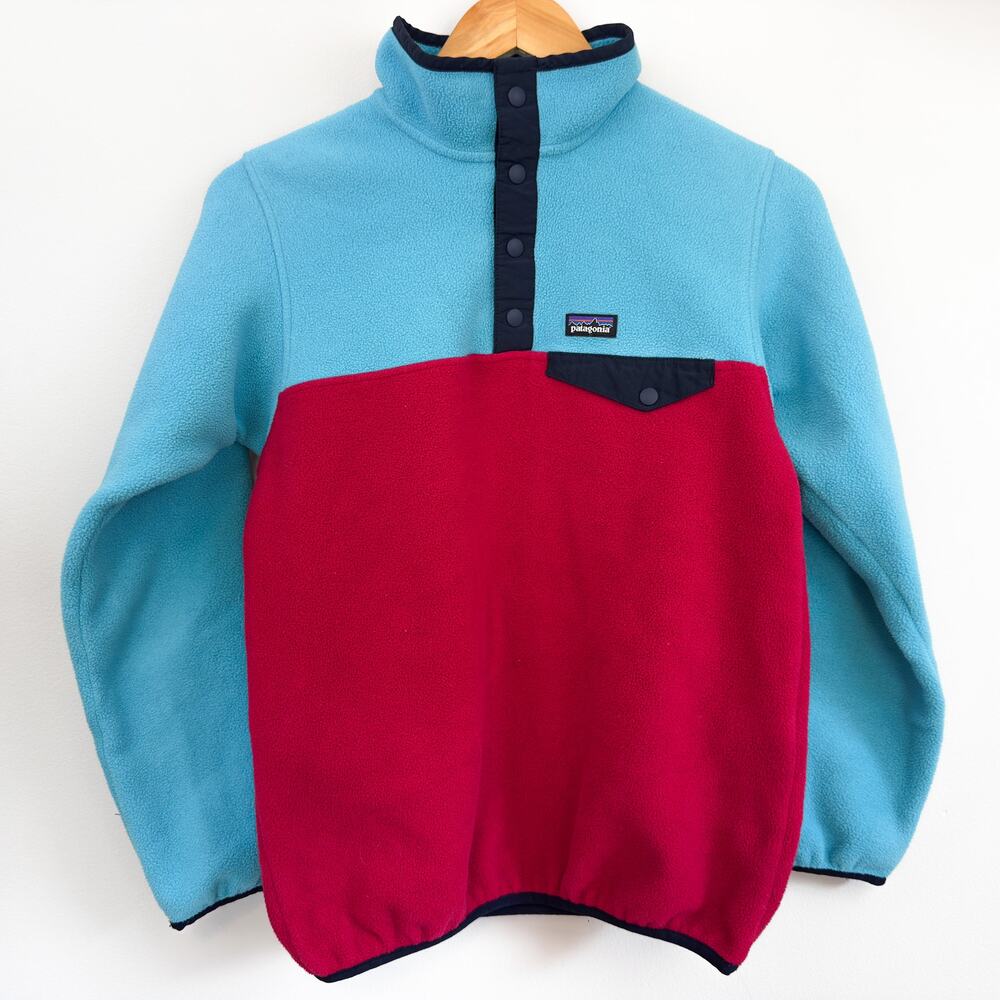 Patagonia Girl's Synchilla Fleece Size XL | Blue Pink